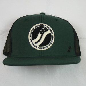 NWT Wool Saucony Trucker Hat, Green and Black, OS
